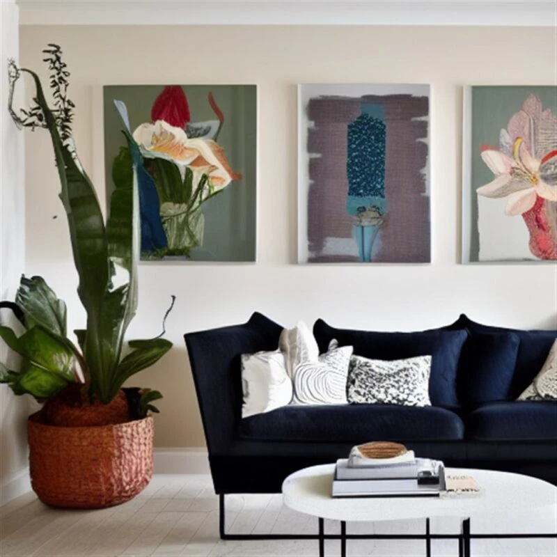 Kunst in Ihrem Zuhause - Wie plant man einen modischen Raum?